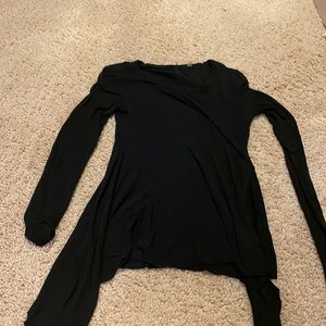 Long sleeve super soft black top